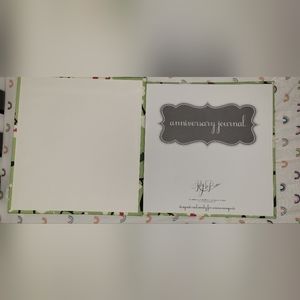 RAG and Bone Green Floral Hard Cover Anniversary Journal New!